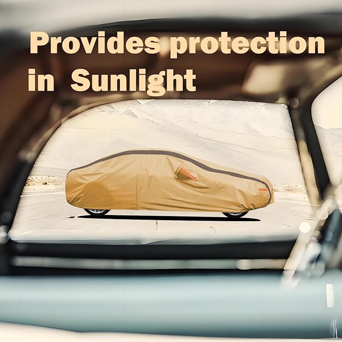 Tacoma Car Cover Waterproof All Weather Compatible with Toyota Tacoma 2005-2024, Outdoor Anti-UV Sun Rain Protection Full Exterior