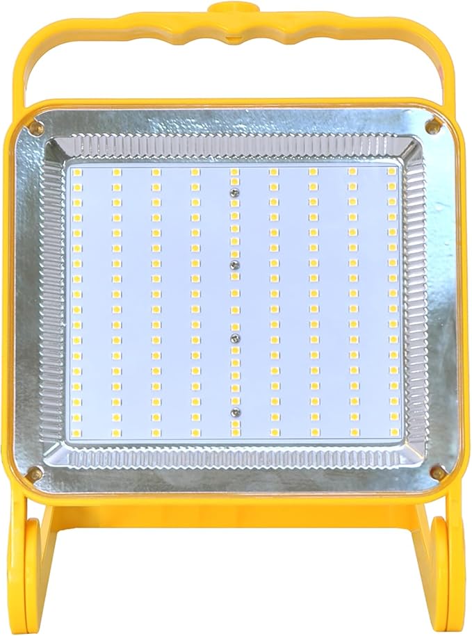 2 Pack LED Temporary Work Light with 10FT 18AWG US Plug Cord,8000LM, Adjustable Lighting Direction – Portable Hanging Work Light for Construction Site, Garage, Workshop, Repair, Indoor/Outdoor Use