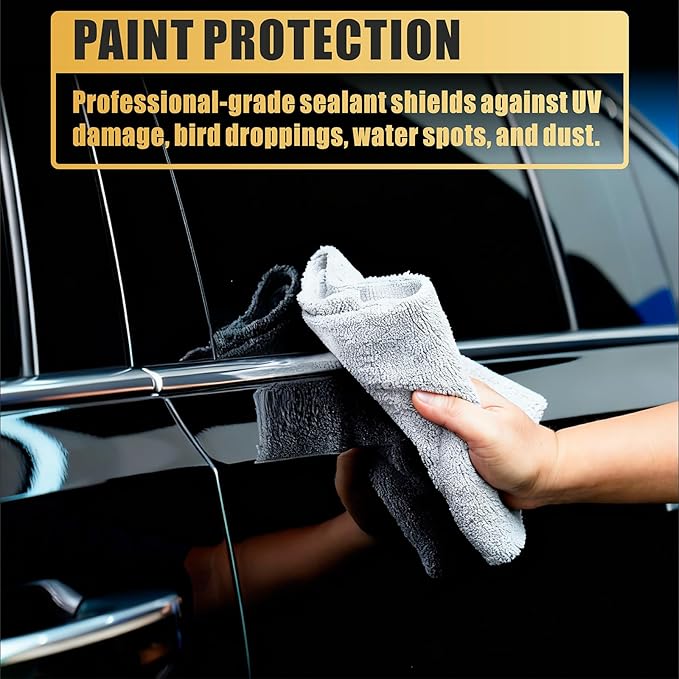 Ceramic Coating Selant Spary for Cars - 20 oz High Gloss & Shine Ceramic Spray Coating with Towels for Extremely Hydrophobic and Unmatched Slickness (2Pack)