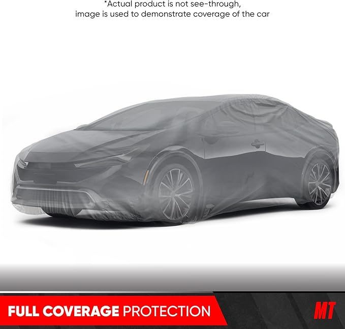 MotorTrend Custom Fit Car Cover for Toyota Prius 2001-2018, All-Weather Protection for Cars Trucks & SUVs, UV Resistant Waterproof Scratch-Resistant, Vehicle Cover for Outdoor & Indoor