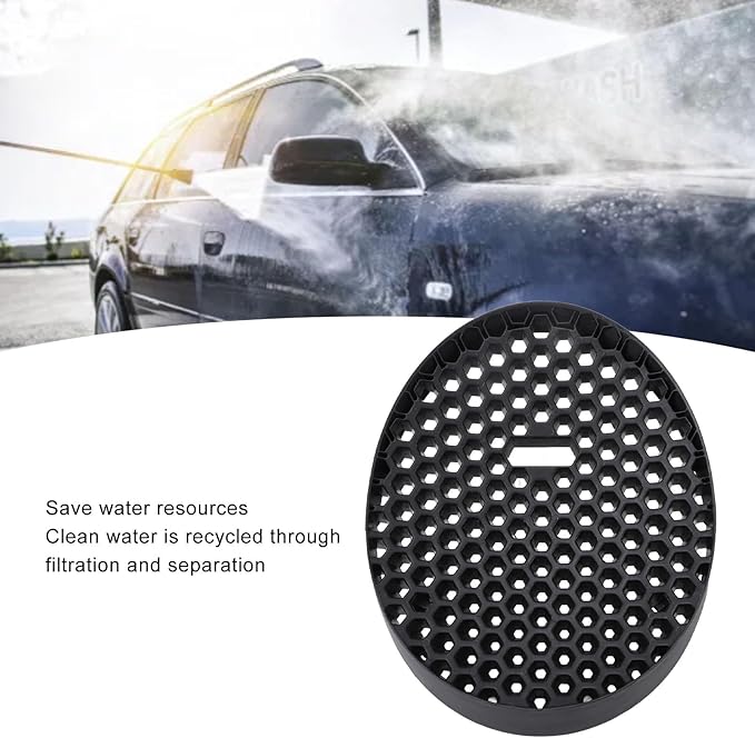Efficient and Rugged Car Wash Bucket Insert for Dirt and Sediment Separation, Ideal for Auto Detailing (Black)