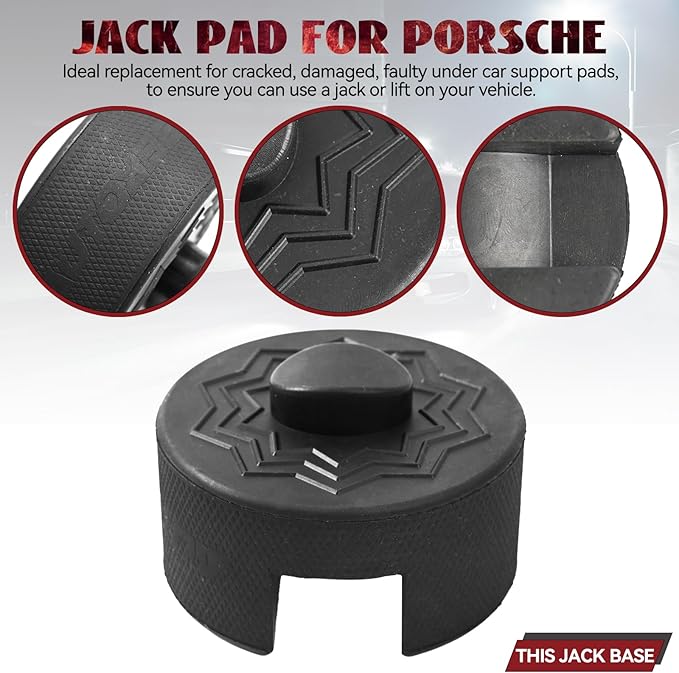 Jack Stand Rubber Pad for Porsche 911 964 993 996 991 Cayman Boxster Jack Stand Pad Adapter Pinch Weld Frame Rail Lifting Car Jacking Removal Repair Tool