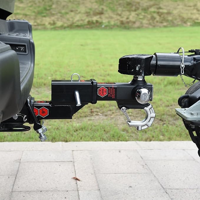 TOPTOW Trailer Hitch Tri-Ball Hitch Mount with Beast Tow Hook Chrome Hitch Balls Fits 2-inch Receiver