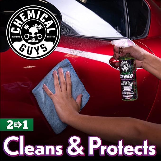 Chemical Guys Hydro Ceramic Coating Wash, Wax & Quick Detailer Bundle (3-16 oz Bottles)