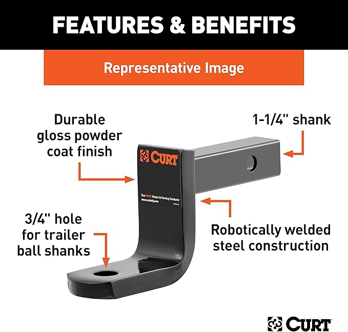 Curt 45026 Class I 1-1/4" Ball Mount