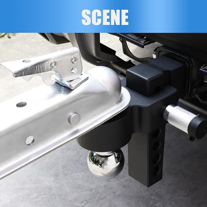 Torin ATRHCL004B Straight Trailer Tongue Coupler for 2-Inch Channel and 2-Inch Hitch Ball, Durable Finish, 3,500 lbs Capacity