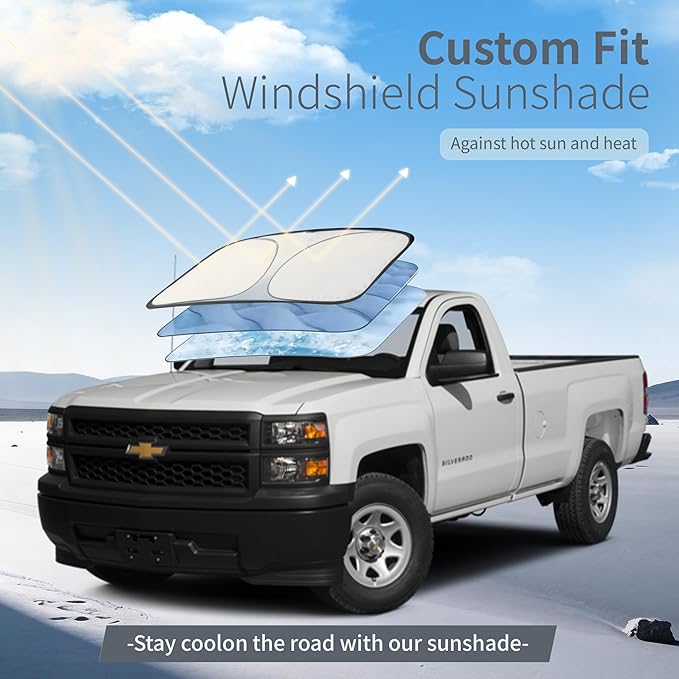 Car Cover Waterproof All-Weather,Heavy-Duty Outdoor Full Exterior Automobiles Snow Cover for Truck up to 210 inch,with Sun Visor,Anti-Scratch Cotton Lining & Zippered,Towel&Storage Bag