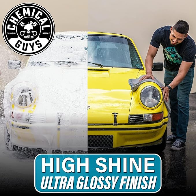 Chemical Guys HydroSuds Ceramic Shine High Foaming Car Wash Soap (Works with Foam Cannons, Foam Guns or Bucket Washes) For Cars, Trucks, SUVs, RVs & More, 16 fl oz, Berry Scent, 2 Pack
