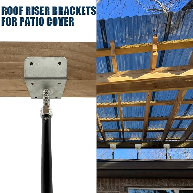 4 Pack U-Shaped Floor Jack for 4x2, 4x4, 4x6 Joists - Adjustable Steel Telepost with U-Head, Mini Screw Jack, Post Jack.11-15 Inch Adjustment Range
