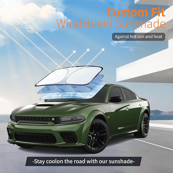 Waterproof Car Cover All-Weather, Heavy-Duty Outdoor Full Exterior Automobiles Snow Cover for Sedan/Coupe 194-203 inch with Sun Visor,Zippered & Storage Bag - Black
