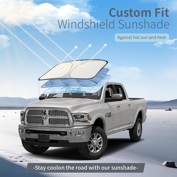 Car Cover Waterproof All-Weather,Heavy-Duty Outdoor Full Exterior Automobiles Snow Cover for Truck 243-250 inch,with Sun Visor,Anti-Scratch Cotton Lining & Zippered,Towel&Storage Bag