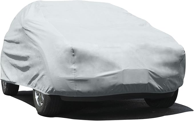 Budge Protector V SUV Cover, Premium 5-Layer Waterproof All Weather Dust Proof Protection with Soft Inner Lining, Fits SUVs up to 186 Inches, Gray, Size 1