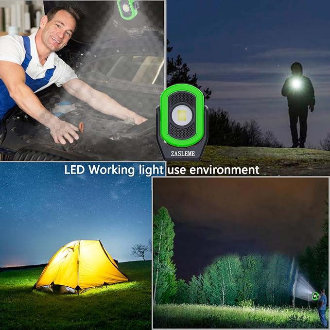 Upgrade 780 Lumens Little Cyclopia LED Rechargeable Magnetic Work Light,Waterproof Grade IP65,Anti-drop Impact Resistance IK07,USB Rechargeable Work Lights for Mechanics Workshop