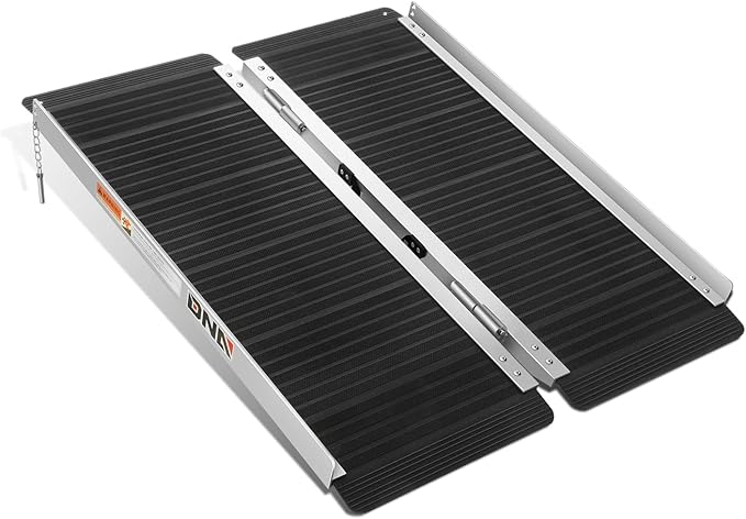 DNA Motoring 3FT Portable Non-Slip Wheelchair ramp, 600lbs Capacity Aluminium Versatile Loading Ramp, Non-Skid Ramps Telescopic Ramps for Home, Steps, Stairs, TOOLS-00613