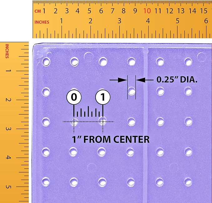 Azar Displays 771620-PUR Plastic Pegboard for Wall Organization - Garage Tool Organizer Wall Mount (Pack of 2) - 1-Sided Durable Wall Panel Organizer (16” W x 20” H x 1” D) - Garage Organizer (Purple)