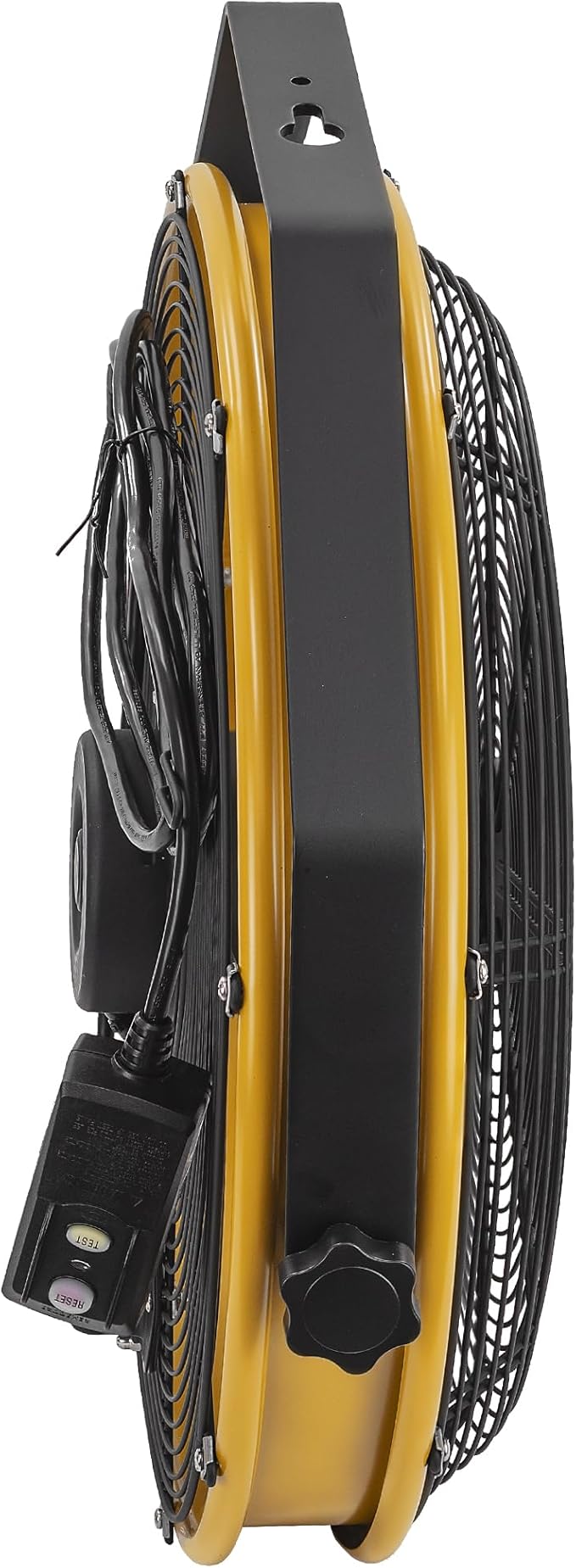 Caterpillar® fan (HVOD-18S-NG) 18"-Blade Indoor/Outdoor IPX4 Weatherproof High-Velocity Wall Mounted Shroud Fan, 4,000 CFM, 3-Speed - For Industrial, Commercial, & Residential Use, cETL Certified