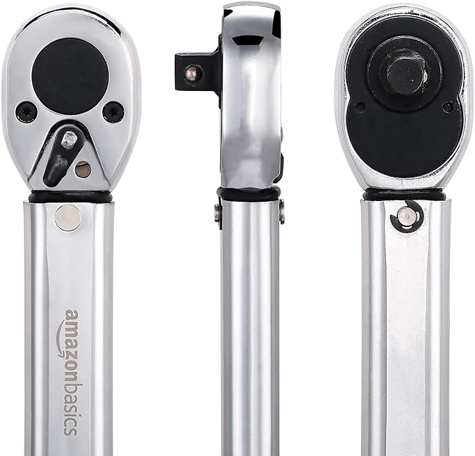 Amazon Basics 3/8-inch Drive Click Torque Wrench - 15-80 ft.-lb, 20.4-108.5 Nm (Pack of 10)
