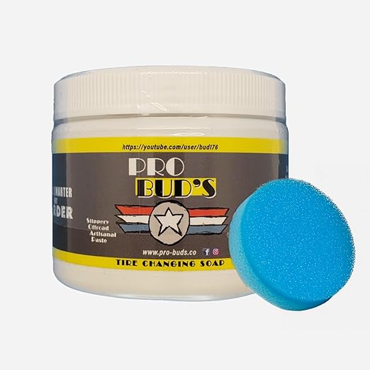 Pro Bud's Tire Mounting Paste - Peerless Lubrication Tire Mounting Lube for Quick Changing and a Secure Fit - Slip-Resistant - 4 oz.