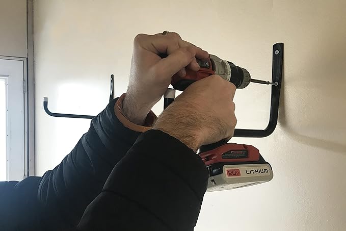 Shepherd Hardware 8091E Heavy Duty Steel 10-Inch Garage Storage Utility Hooks, 4 Pack, Black