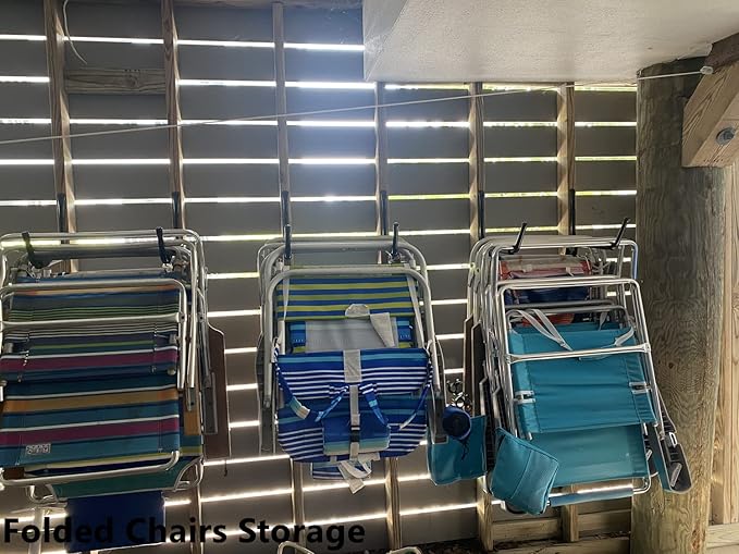 Garage Storage Heavy Duty Utility Hooks, 12 Inch Wall Mount Storage Hanger Organizer for Hanging Tool, Chairs, Hoses, Ladder, Bulk Items, Ropes, Bike