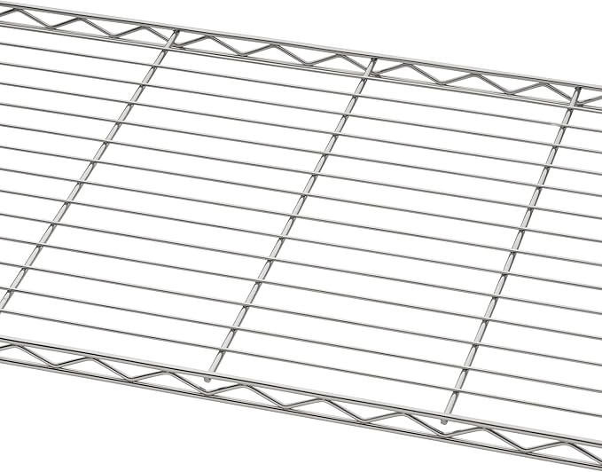 5-Tier Adjustable Wire Shelving with Wheels, Wire Shelf Rack for Kitchen Organization, Garage Storage, 500 to 2500 Pound Capacity, NSF Certified, 60” x 18” x 72”, EcoStorage Chrome