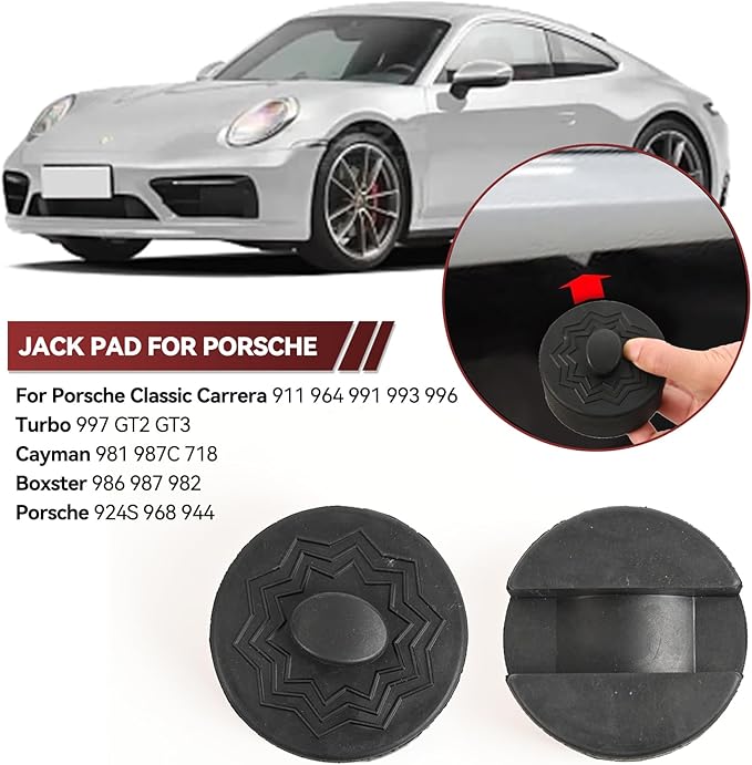 Jack Stand Rubber Pad for Porsche 911 964 993 996 991 Cayman Boxster Jack Stand Pad Adapter Pinch Weld Frame Rail Lifting Car Jacking Removal Repair Tool