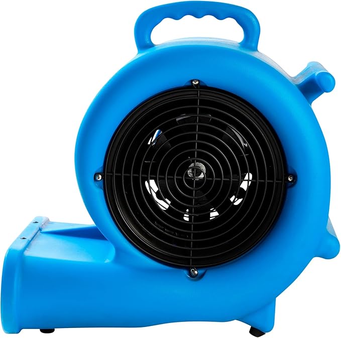 Mounto 1/3hp Air Mover 2000cfm Carpet Dryer Blower Floor Drying Fan - 3-Speed Air Mover w/Dual GFCI Outlet, 25ft Power Cord for Drying, Cooling, Air Circulation