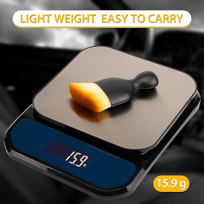 2PCS Car Interior Detailing Brush, Auto Car Detailing Brush Dusting Brush, Soft Bristles Car Interior Cleaning Tool for Dashboard Interior, Exterior, Skylight, Leather, Dust Brush, Brown