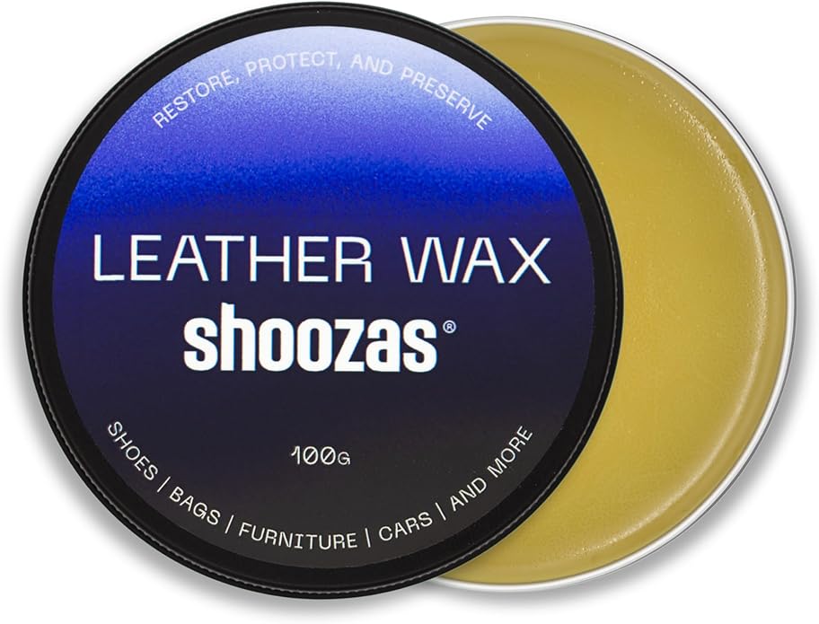 Shoozas Leather Wax - Restores, Protects, Preserves Leather Goods, Formulated with Natural Ingredients, Safe for Shoes, Bags, Furniture, Cars, and More