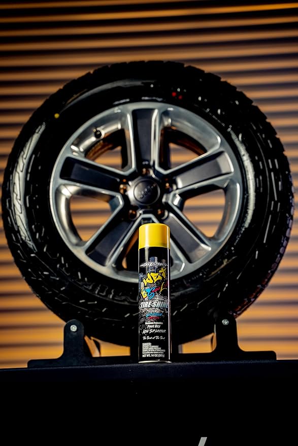 Street Legal The Ultimate Wet Tire Shine, High Gloss Wet-Look Tire Dressing, Silicone-Based Formula, 14 oz Aerosol (Pack of 2)