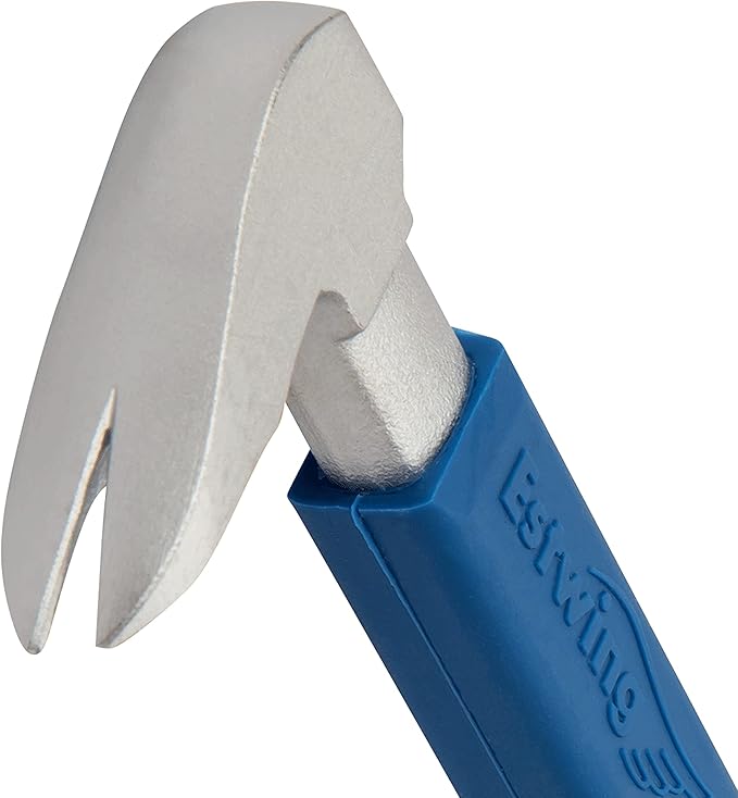 ESTWING Pro Claw Moulding Puller - 10" Pry Bar with Forged Steel Construction & No-Slip Cushion Grip - MP250G