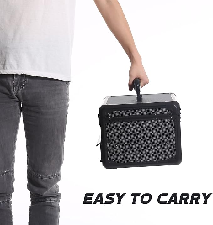 E ELIAUK Tool Box Hard Case Tool Organizer Storage Cabinet Carry Case,Toolbox with Drawers, Black