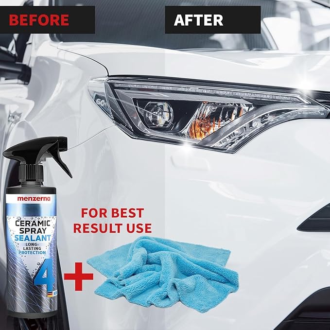 Menzerna Ceramic Spray 750ml I Ceramic Coating Spray Wax for Ultimate Protection and High Shine I Seals the Car Paint and Protects against Dirt, Bugs and Environmental Impacts I Brilliant Finish