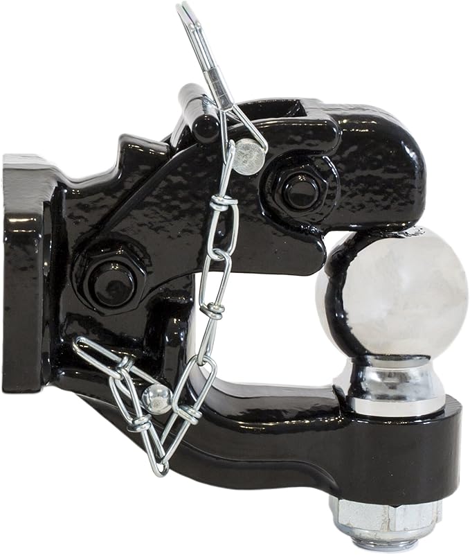 Buyers Products (10050) 8-Ton Combination Hitch with Mounting Kit, 2 Inch Ball , Black