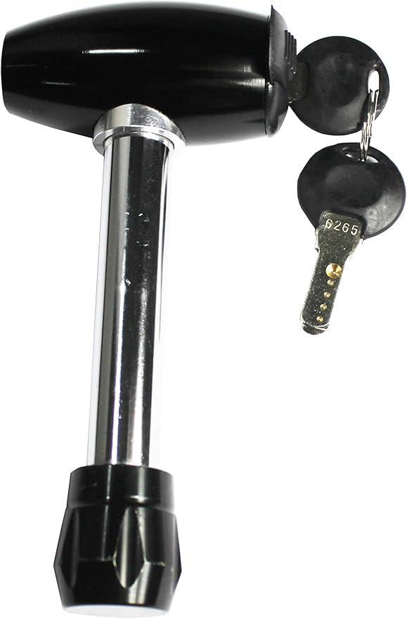 MaxxHaul 70367: 5/8" Forged Steel Rotating Hitch Lock with Anodized Aluminum Locking Head