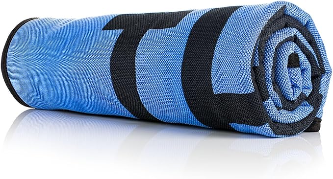 The Rag Company - Slim Dryer Towel - Ultra-Absorbent Korean Microfiber, Suede Edge, 25"x35" Royal Blue