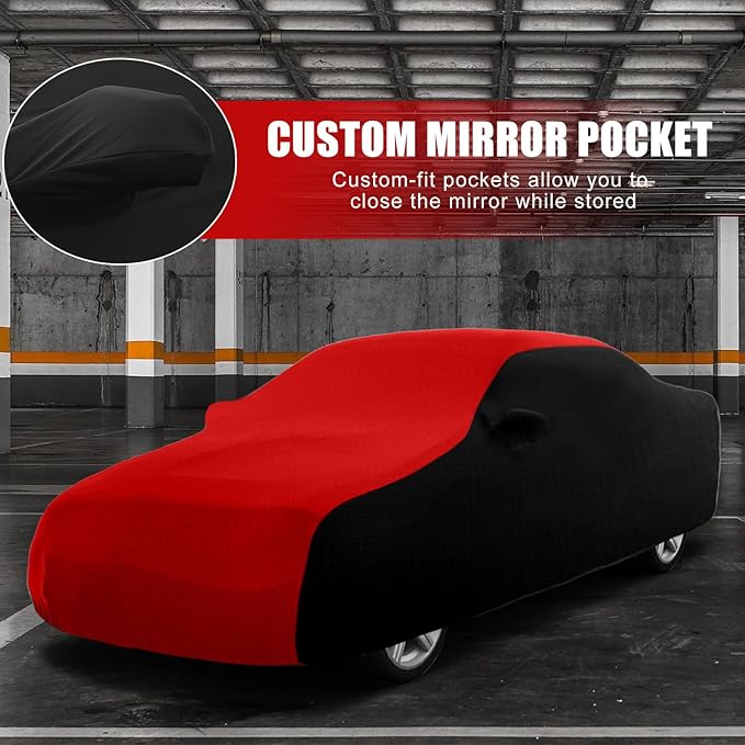 Indoor Car Cover Replace for 2015-2025 Lexus RC300 RC350 F Sport, Luxurious Stretch Satin Ultimate Custom-fit Indoor Breathable Car Cover for Dust-Proof, Underground Garage, Car Show