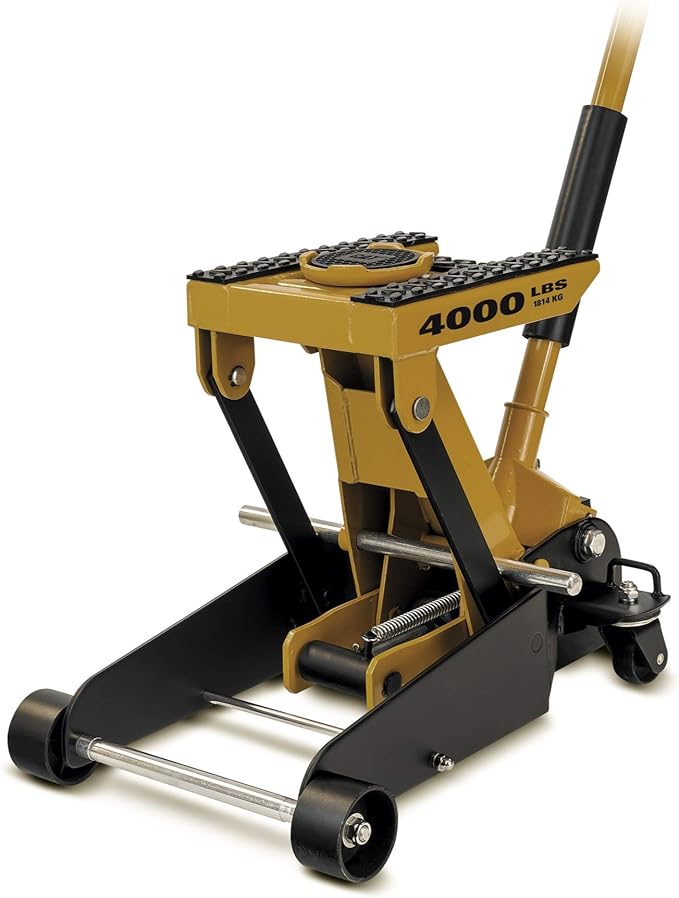 Cat 4000 Lb. 3-in-1 Garage Floor and ATV Jack with Tie-Down Straps- 240108