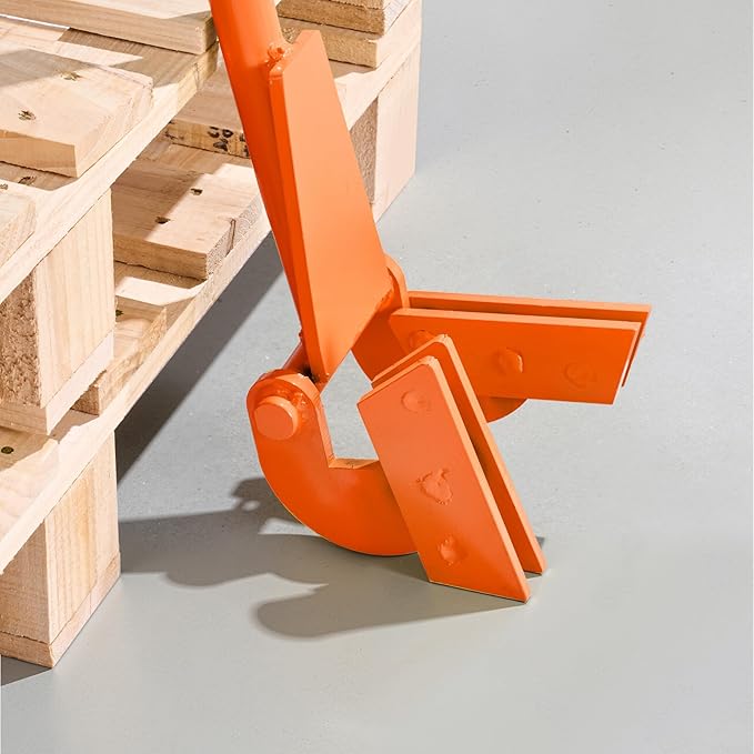 VEVOR Pallet Buster Too with 45‘’ Carbon Steel Handle, Heavy Duty Wrecking Pry Bar, Articulating Head Deck Board Removal Tool for Non-Damaging Wooden Pallet & Deck Removal