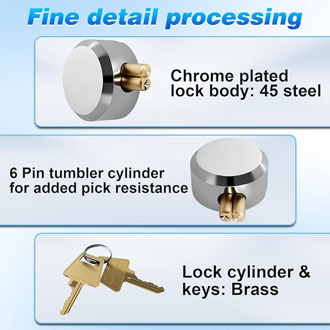 Trailer Lock Fits 2-5/16 Inch Coupler, Upgrade Anti Theft Heavy-Duty Steel Trailer Hitch Locks, Camper Pry-Resistant & Heavy-Duty Trailer Hitch Locks for RV | Cargo | Boat | Dump Trailer