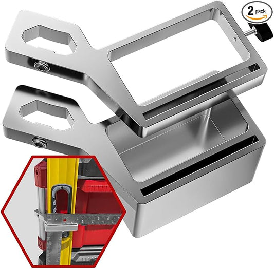 Alpha Engineered Level Mount Holder Compatible with Milwaukee Packout Tool Box-Fits Packout Organizers - Includes Set Screws - Perfect Packout Accessories Upgrade & Packout Mods Solution - Right Side