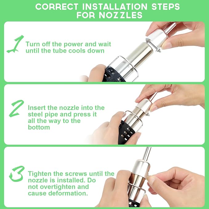 Hot Air Rework Station, Electronics Soldering Heat Gun, 500°C(932°F) Temperature Control, SMD Rework Tool with Air Volume Control