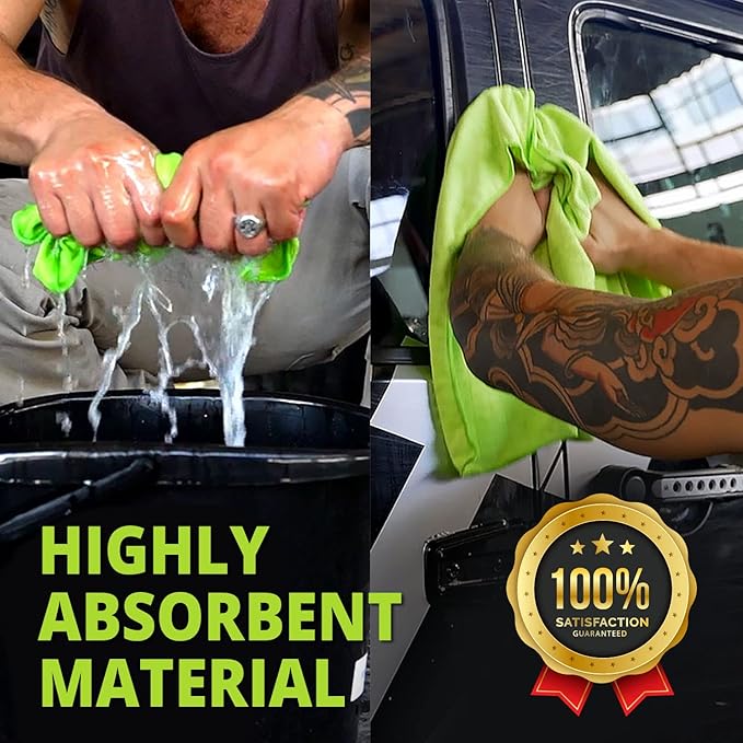 HELOMOR 3 Extra Large Microfiber Cleaning Cloths, 30"x18" Floor Towels for Squeegee Mop, Reusable Multi-Purpose Cleaning Rags for House, Kitchen, Car & Windows, Highly Absorbent, Lint-Free