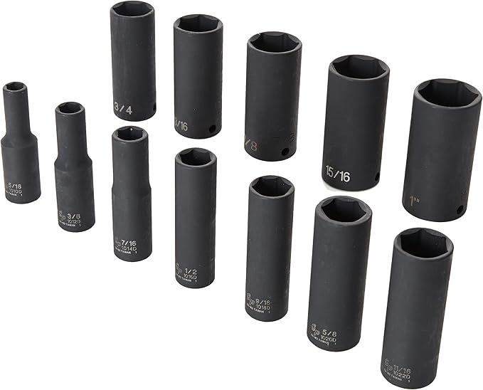 Grey Pneumatic (1213D) 3/8" Drive 12-Piece Deep Socket Set