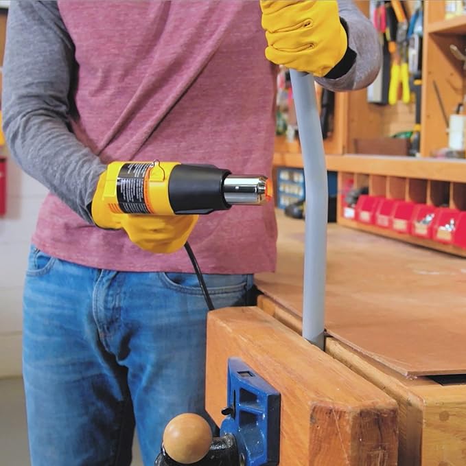 Wagner Spraytech 0503008 HT1000 Heat Gun, 2 Temp Settings 750ᵒF & 1000ᵒF, Great for Soften Paint, Caulking, Adhesive, Putty Removal, Shrink Wrap, Bend Plastic Pipes, Loosen Rusted Nuts Bolts, Yellow