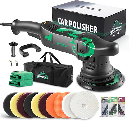 BATOCA Dual Action Polisher, Auto Buffers and Polishers, DA Buffer for Car Detailing, 6 Inches and 700w Random Orbital ,6 Variable Speed with Polishing Pads for Waxing,Buffing,Sanding,Polishing