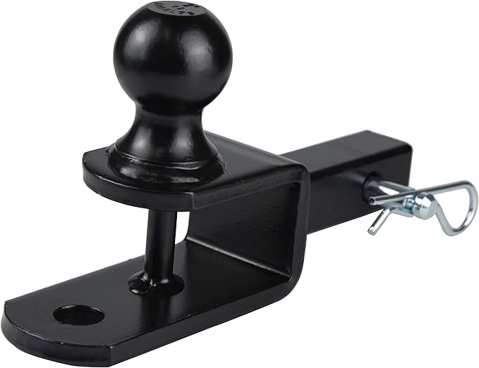 TOPTOW ATV/UTV Trailer Hitch Towing Ball Mounts, 2-Inch Ball, Clevis Pin, Fits 1 1/4-Inch Receiver