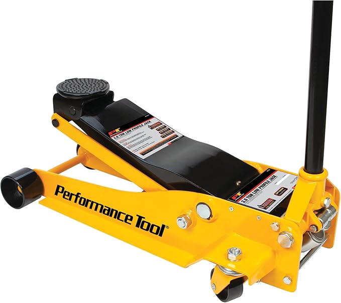 Performance Tool W1627 3.5 Ton (7,000 lbs.) Capacity Low Profile Service Jack