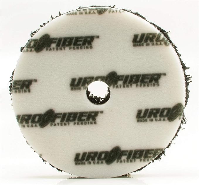 Buff and Shine URO-Fiber Microfiber Pad for Car Compounding, Cutting, Buffing, Waxing, and Polishing - Compatible with Long-Throw, High-Action, Dual-Action, and Random Orbital Polisher - 5 in (1 Pad)