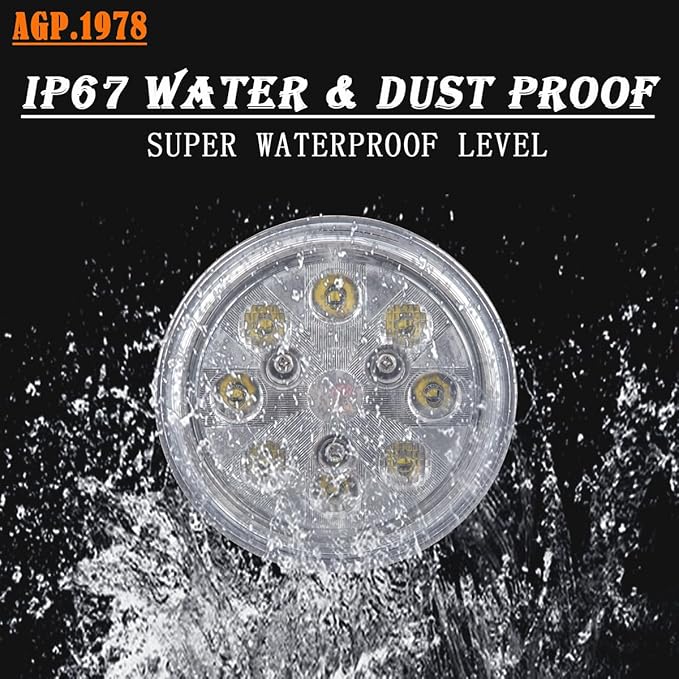 Par36 24W LED Sealed Hi-Lo LED Work Light Tractor Bulb RE25126 Compatible with Tractor John Deere 9200 RE AR48723, AR85263,AR85264,AR93335,RE10962,RE10963,RE19081,RE19082,RE25126